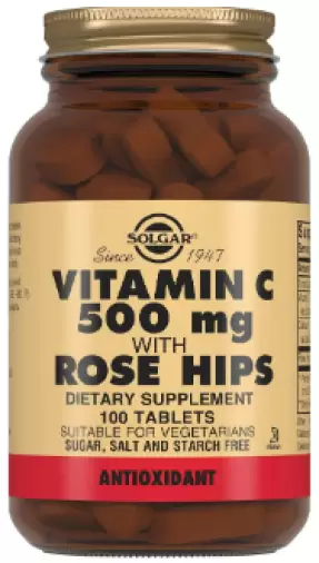 Витамин С и шиповник Таблетки №100 произодства Солгар