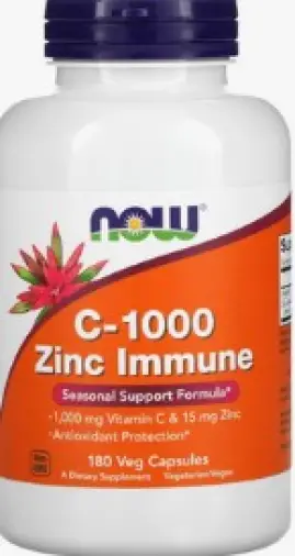 Витамин С+цинк Капсулы вегетарианские 1000мг+15мг №180 в Реутове