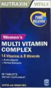 Витамины для женщин Nutraxin vitals Womens Multi Vitamin Complex Таблетки №60 от NUTRAXIN