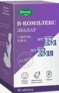 Витамины группы B Эвалар Таблетки п/о 200мг №90 от ЗДОРОВ ру Молодёжная