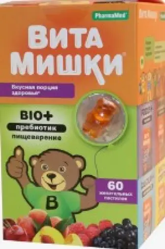 ВитаМишки Био+ Таблетки жевательные №60 произодства Фармамед