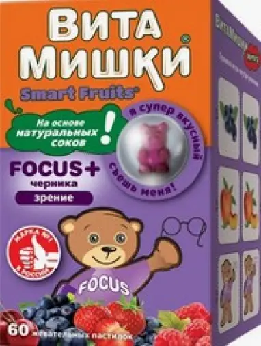 ВитаМишки Фокус+ Таблетки жевательные №60
