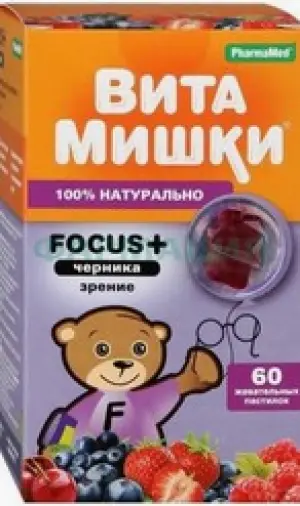 ВитаМишки Фокус+ Таблетки жевательные №60