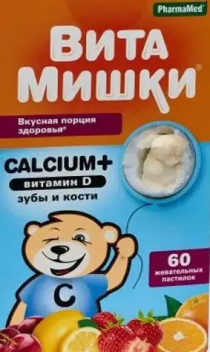 ВитаМишки кальций+ Таблетки жевательные №60 в Чехове