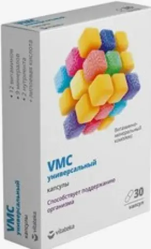 Витатека Vitateka Вит.-мин.комплекс VMC универс. Капсулы №30 произодства Фармакор продакшн ООО