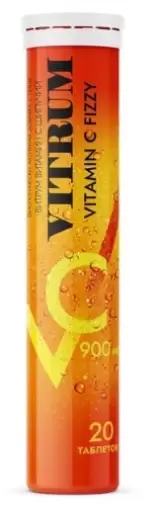 Витрум Витамин С Таблетки шипучие 900мг (3.8г) №20 произодства Малкут НП ЗАО