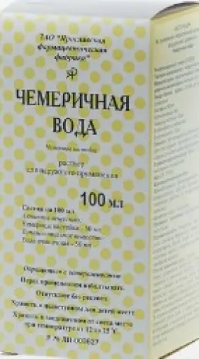 Вода чемеричная Флакон 100мл произодства Ф. фабрика (Ярославль)