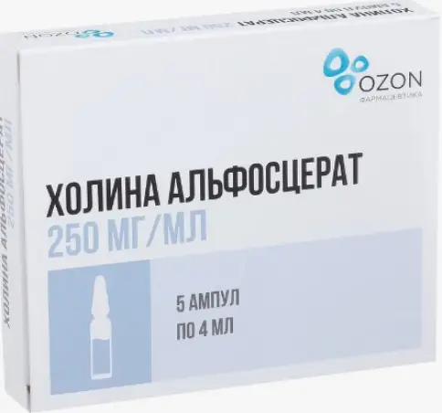 Холина альфосцерат Р-р для в/в и в/м введ. 25% 4мл №5 в Звенигороде