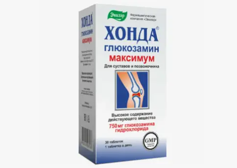 Хонда глюкозамин Максимум Таблетки 1.3г (750мг) №30 в Дмитрове