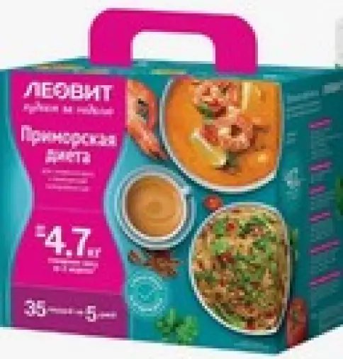 Худеем за неделю Приморская диета программа питания для снижения веса Упаковка 814г произодства Леовит