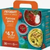 Худеем за неделю Русская диета программа питания для снижения веса Упаковка 823г от Леовит