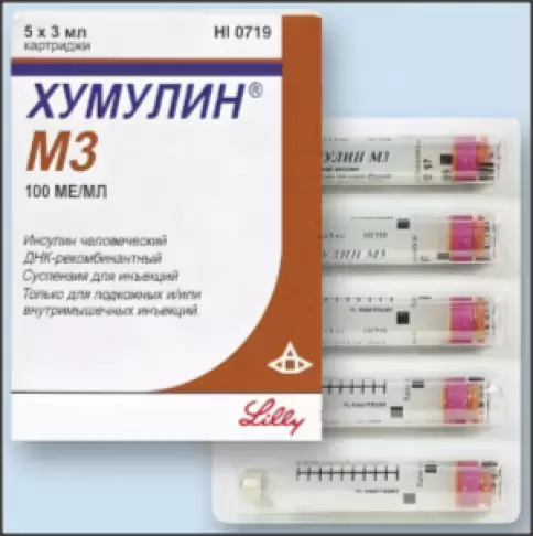 Хумулин МЗ Суспензия д/инъекций 100 ЕД/мл 3мл №5 в Тамбове
