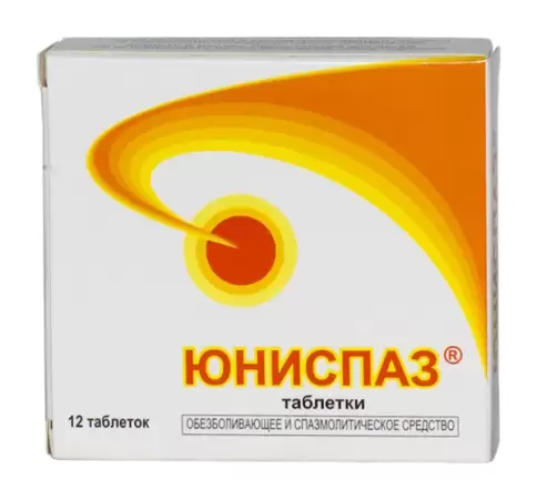 Юниспаз Таблетки №12 произодства Юник Фармасьютикал