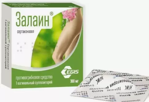 Залаин Свечи вагинальные 300мг №1 произодства Эгис АО