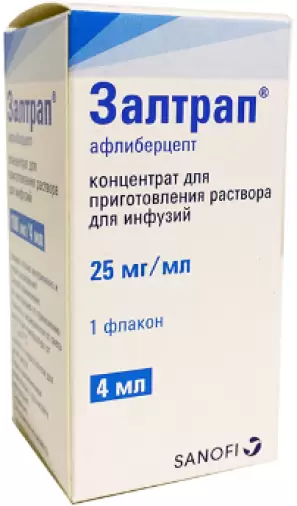 Залтрап Концентрат д/инф.р-ра 25мг/мл 4мл №1 в Красногорске