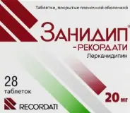 Занидип-Рекордати Таблетки 20мг №28 в Одинцово от Аптека Ваша №1 Одинцово Свободы 2А