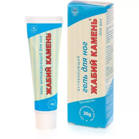 Жабий камень Гель д/ног, троксерутин, глюкозамин Туба 30г произодства РеалКосметикс ЗАО