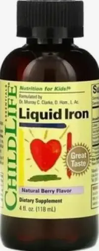 Железо хелат для детей ChildLife Essentials Флакон 5мг/2.5мл 118мл произодства ChildLife (ЧаилдЛайф)