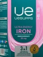 Железо хелат UESUPPS Ultra Energy Таблетки 20мг №60 от Аптечный Дом