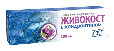 Живокост крем-бальзам для суставов с хондроитином Туба 100мл произодства Твинс Тэк ЗАО