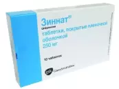 Зиннат Таблетки п/о 250мг №10 от Глаксо Вэллком